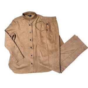 Bylyse Spenard Faux Suede Matching Set – Top XS | Pants S